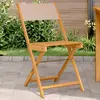 Image de vidaXL Chaises de bistrot lot de 2 taupe bois d'acacia massif et tissu