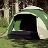 Image de vidaXL Tente de camping à dôme 3 personnes vert libération rapide