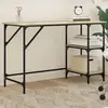 Image de vidaXL Bureau chêne sonoma 120x50x75 cm métal et bois d'ingénierie
