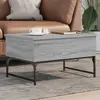 Image de vidaXL Table basse sonoma gris 70x50x40 cm bois d'ingénierie et métal