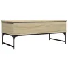 Image de vidaXL Table Basse, Bout de Canapé avec Pieds Réglables, Table d'Appoint Salon Salle de Séjour Intérieur, Moderne, Chêne Sonoma Bois d'Ingénierie et Métal
