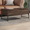 Image de vidaXL Table basse chêne marron 100x50x40cm bois d'ingénierie et métal
