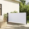 Image de vidaXL Auvent latéral rétractable blanc 100x500 cm
