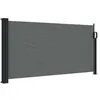 Image de vidaXL Store latéral rétractable Anthracite 100 x 500 cm