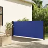 Image de vidaXL Auvent latéral rétractable bleu 140x500 cm