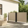 Image de vidaXL Auvent latéral rétractable beige 120x600 cm