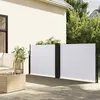 Image de vidaXL Auvent latéral rétractable blanc 120x600 cm