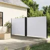 Image de vidaXL Auvent latéral rétractable blanc 160x600 cm