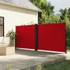 Image de vidaXL Auvent latéral rétractable rouge 180x600 cm