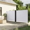 Image de vidaXL Auvent latéral rétractable blanc 180x600 cm