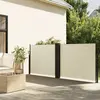 Image de vidaXL Auvent latéral rétractable crème 120x1000 cm