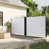 Image de vidaXL Auvent latéral rétractable blanc 160x1000 cm
