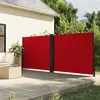 Image de vidaXL Auvent latéral rétractable rouge 180x1200 cm