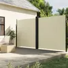 Image de vidaXL Auvent latéral rétractable Crème 220x1200 cm