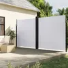 Image de vidaXL Auvent latéral rétractable blanc 220x1200 cm