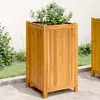Image de vidaXL Jardinière avec doublure 42x42x75 cm bois massif d'acacia