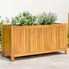 Image de vidaXL Jardinière avec doublure 99,5x38x50 cm bois massif d'acacia