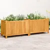 Image de vidaXL Jardinière avec doublure 153x38,5x50 cm bois massif d'acacia