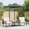 Image de vidaXL Parasol de jardin avec mât en acier anthracite 225x225x212 cm