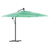 Image de vidaXL Parasol de jardin avec mât en acier vert 246x246x230 cm