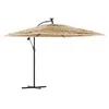 Image de vidaXL Parasol de jardin avec mât en acier marron 269x269x235 cm, parasol, parasol d'extérieur, parasol de patio, parapluie, parasol de terrasse