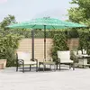 Image de vidaXL Parasol de jardin avec mât en acier vert 290x290x238 cm