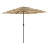 Image de vidaXL Parasol de jardin avec mât en acier marron 248x248x248 cm