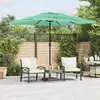 Image de vidaXL Parasol de jardin avec mât en acier vert 248x248x248 cm
