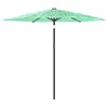 Image de vidaXL Parasol met stalen paal 223x223x213 cm groen