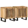 Image de vidaXL Tables de chevet 2 pcs 40x34x46 cm bois massif de manguier brut