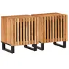Image de vidaXL Tables de chevet 2 pcs 40x34x46 cm bois d'acacia massif