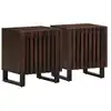 Image de vidaXL Tables de chevet 2 pcs 40x34x46 cm bois de manguier massif