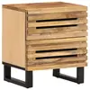 Image de vidaXL Table de chevet 40x34x46 cm bois de manguier massif brut