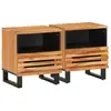Image de vidaXL Tables de chevet 2 pcs 40x34x46 cm bois d'acacia massif