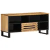 Image de vidaXL Meuble TV 100x34x46 cm bois massif de manguier brut