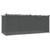 Image de vidaXL Tonnelle avec rideaux anthracite 6x3 m acier
