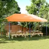 Image de vidaXL Tente de réception pliable escamotable orange 580x292x315 cm