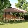 Image de vidaXL Tente de réception pliable escamotable marron 580x292x315 cm