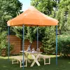 Image de vidaXL Tente de réception pliable escamotable orange 200x200x306 cm