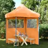 Image de vidaXL Tente de réception pliable escamotable avec 2 parois latérales