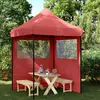 Image de vidaXL Tente de réception pliable escamotable avec 2 parois latérales