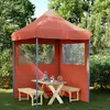 Image de vidaXL Tente de réception pliable escamotable avec 2 parois latérales