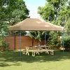 Image de vidaXL Tente de réception pliable escamotable beige 410x279x315 cm
