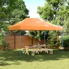 Image de vidaXL Tente de réception pliable escamotable orange 410x279x315 cm