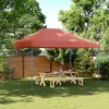 Image de vidaXL Tente réception pliable escamotable terre cuite 410x279x315 cm