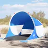 Image de vidaXL Tente de plage bleu azuré escamotable imperméable