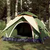 Image de vidaXL Tente de camping à dôme 4 personnes vert libération rapide