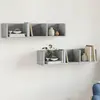 Image de vidaXL Armoires murales 2pcs gris béton 75x18x16,5cm bois d'ingénierie