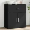 Image de vidaXL Buffet noir 60x31x70 cm bois d'ingénierie