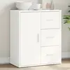 Image de vidaXL Buffet blanc 60x31x70 cm bois d'ingénierie